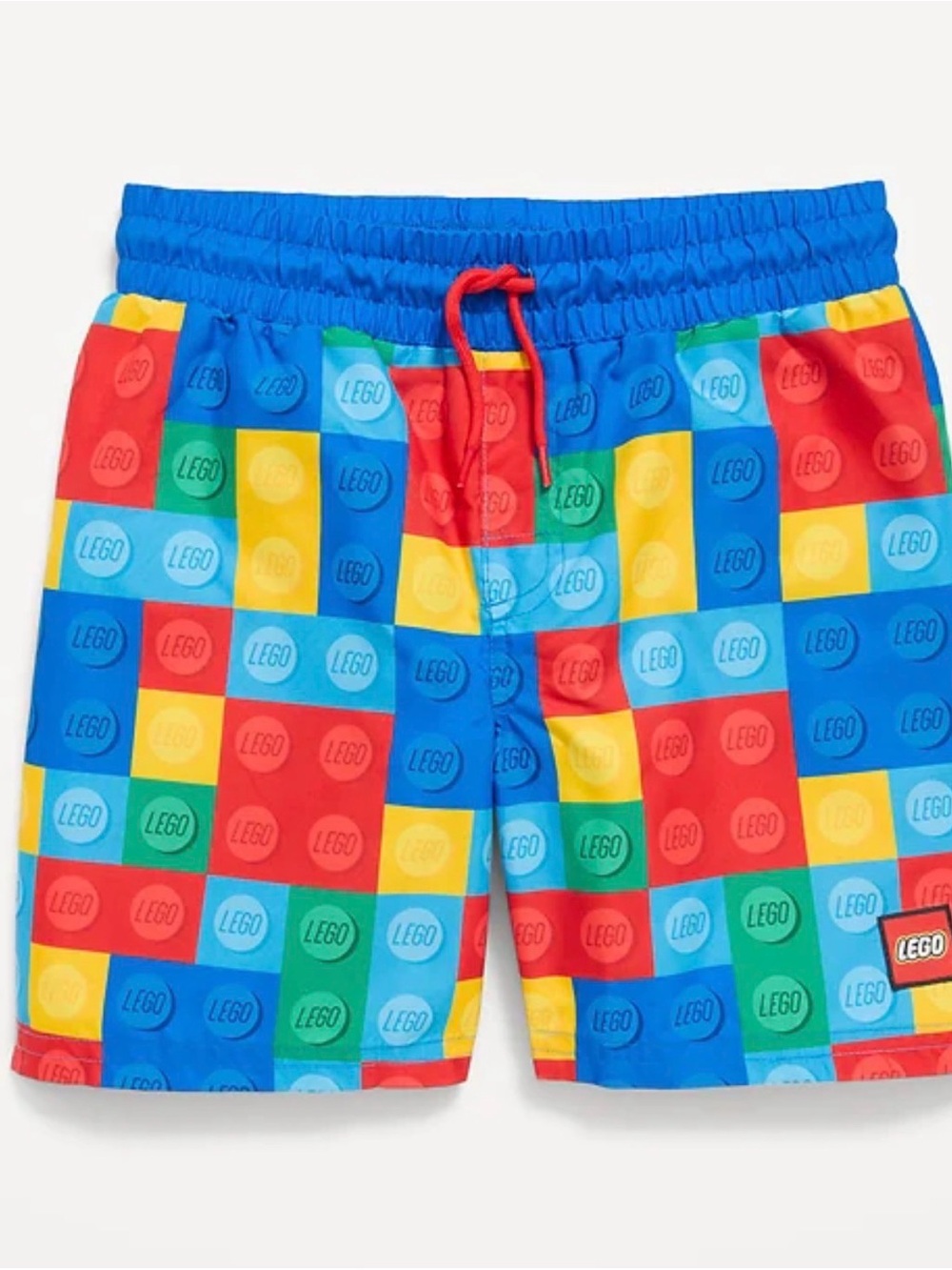 Lego Bright Multicolor Brick Print Kids Shorts - Red Blue Yellow Green XXL 18